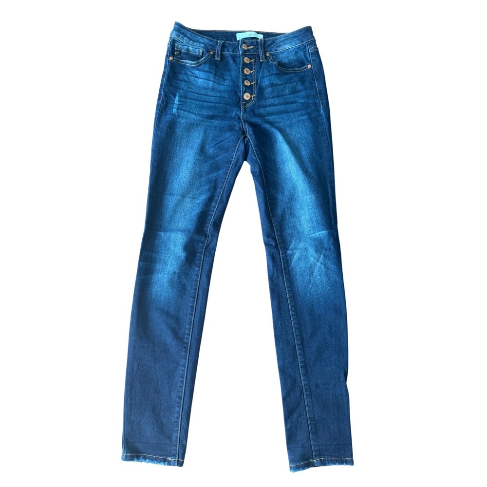 KanCan High Rise Button Fly Skinny Jeans Dark Wash KC7113SD Size 5/26